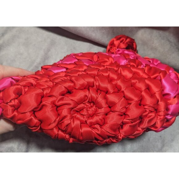 Isla Risa Nest Lipstick Red And Hot Pink Handbag - Picture 8 of 8